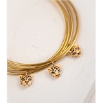 Bracelet multi brins têtes de léopards - Nach 3