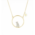 Collier rond Chat tabby assis - Nach 5