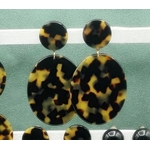 Boucles doreilles TOKYO écailles clips - Francine Bramli 2