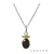 CPF1573 Collier argent chainette et pendentif argent et laiton orné laiton orné petit onyx noir et petite perle synthétique Dimensions  43 cm x 1,8 cm 38€