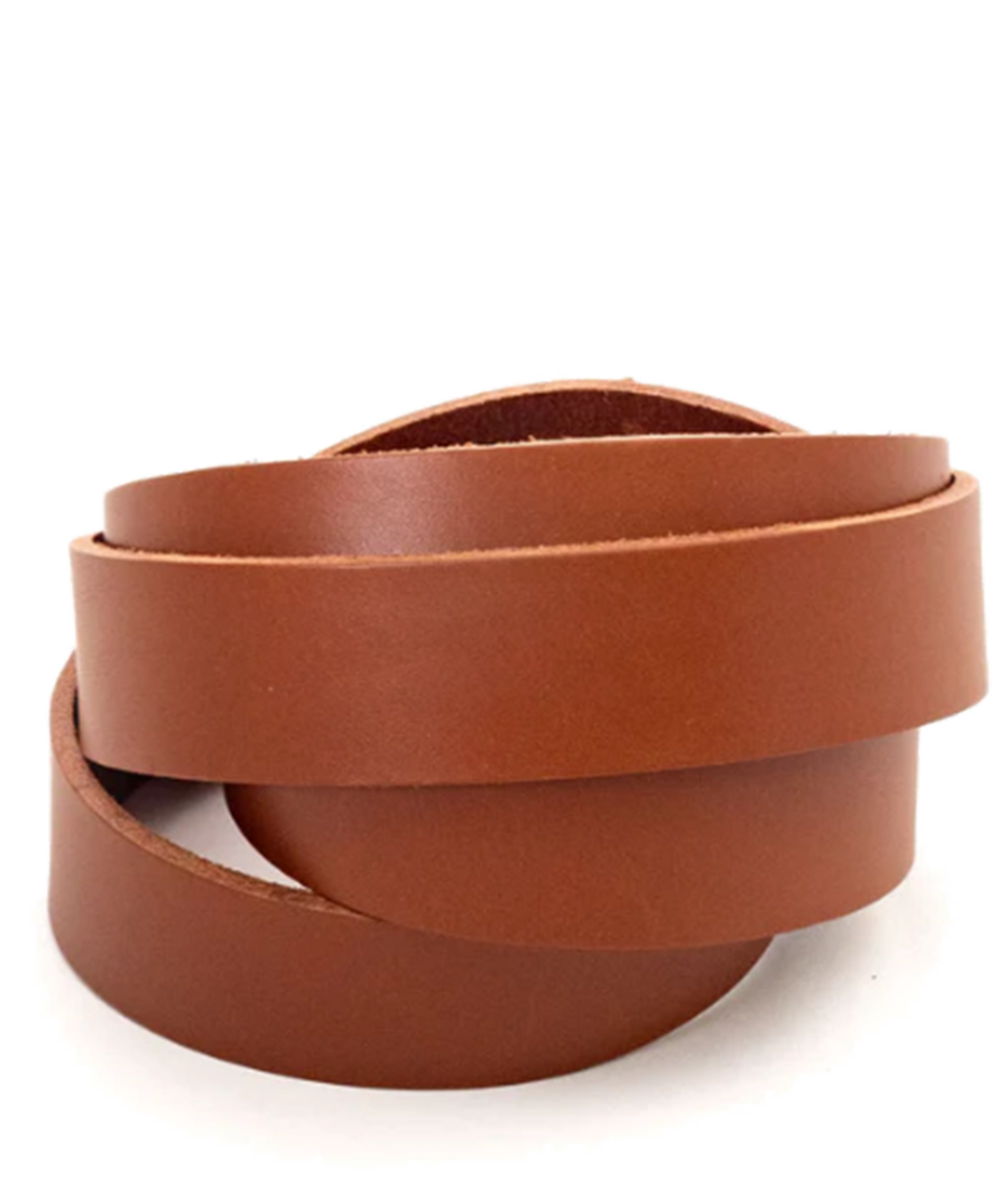 Laniere cuir veritable ceinture noisette