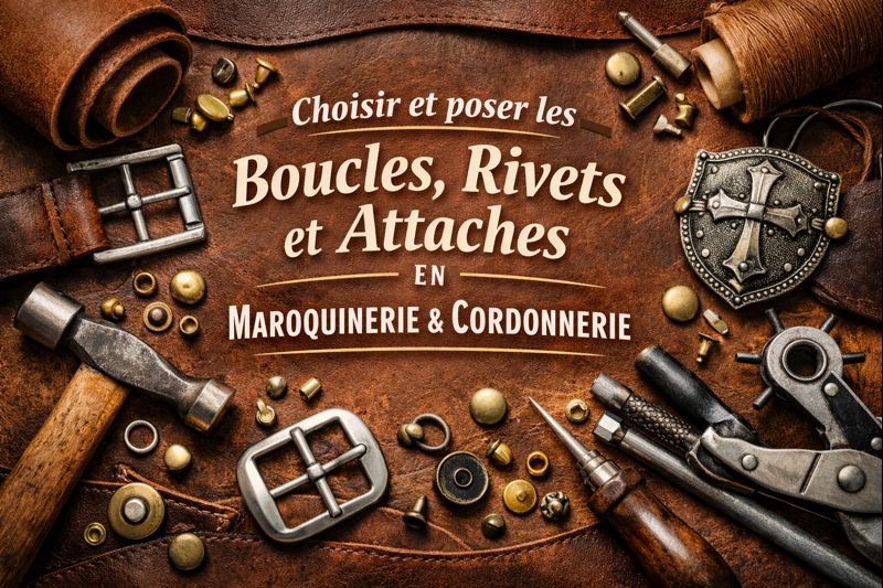 Comment bien choisir et poser les boucles, rivets et attaches dans vos créations en cuir