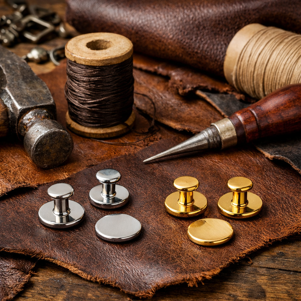 Bouton de col et travail du cuir : un composant discret au service des artisans
