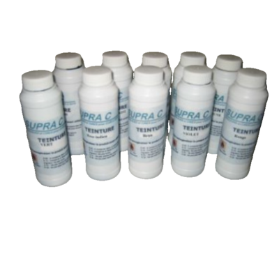 coffret 10 flacons teinture assortis