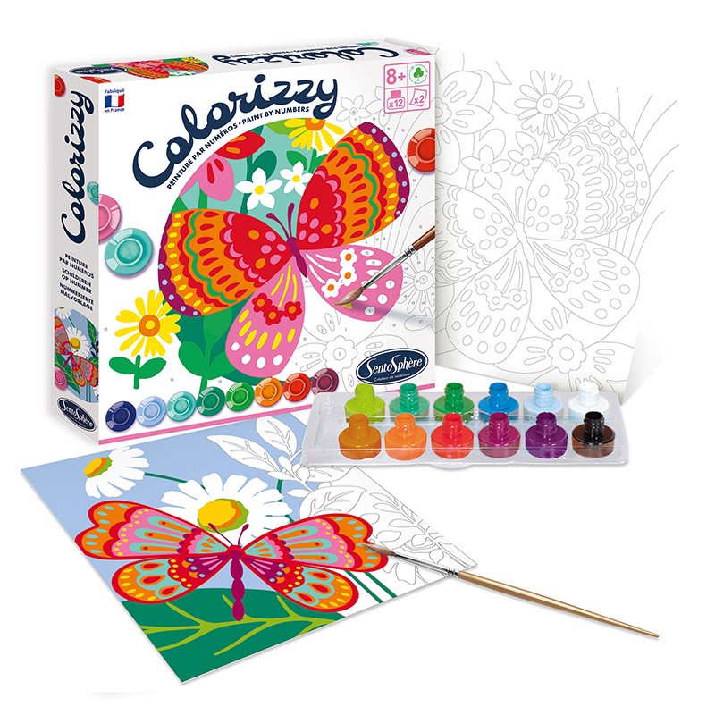 Kit créatif Colorizzy - Peinture par numéros - Poissons - Peinture numéro -  Creavea