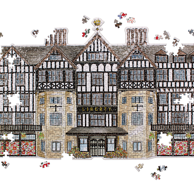 liberty-london-tudor-building-750-piece-shaped-jigsaw-puzzle-750-piece-puzzles-liberty-london-collection-571272