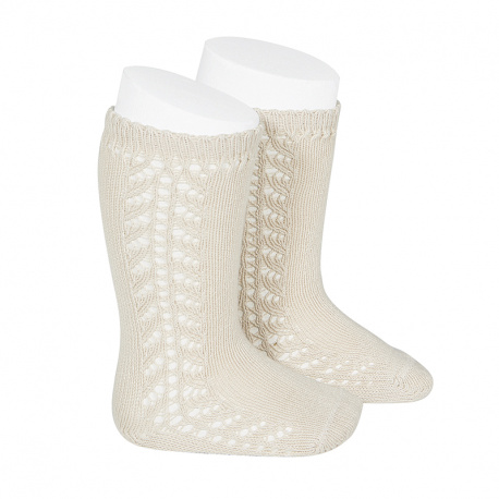side-openwork-knee-high-warm-cotton-socks-linen