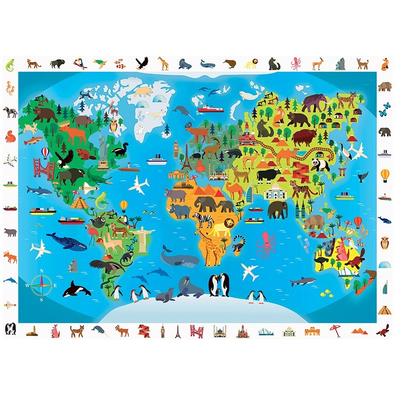 puzzle-100-pieces-cherche-et-trouve-planisphere-des-animaux-4