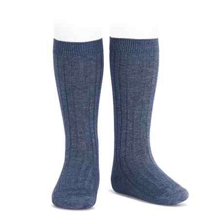 chaussettes-hautes-cotelees-jean