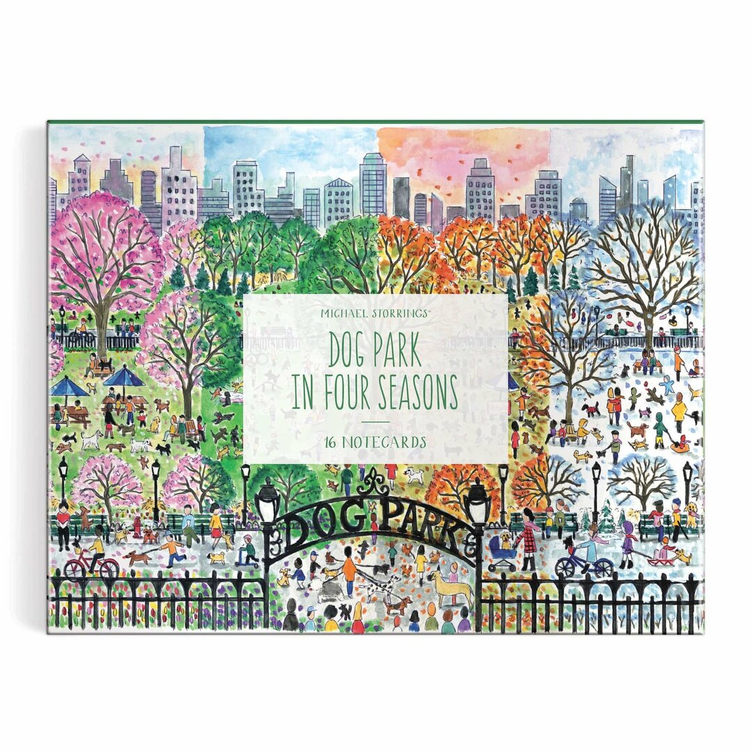 michael-storrings-dog-park-in-four-seasons-greeting-card-assortment-michael-storrings-187775