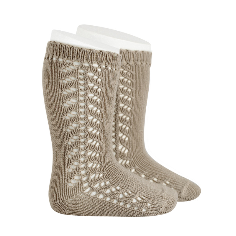 calcetines-altos-bebe-con-calado-lateral-quinoa