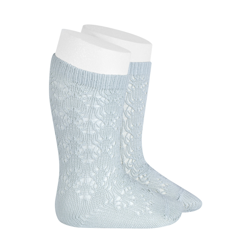 chaussettes-hautes-coton-ajouree-geometrique-perle