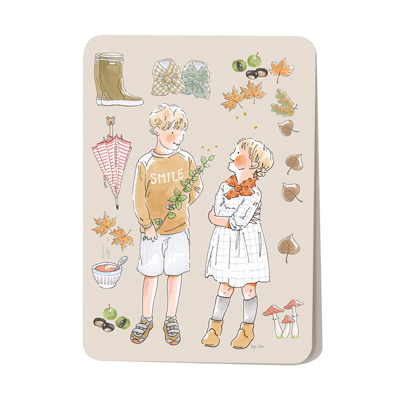 Carte postale L\'automne 10,5 x 14,5 cm