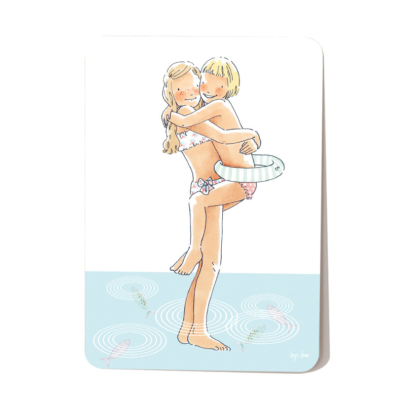 Carte postale Summer dip 10,5 x 14,5 cm