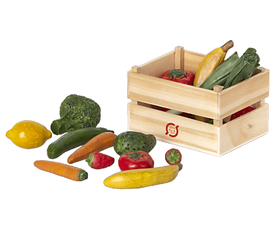 Set de fruits et légumes Maileg format miniature