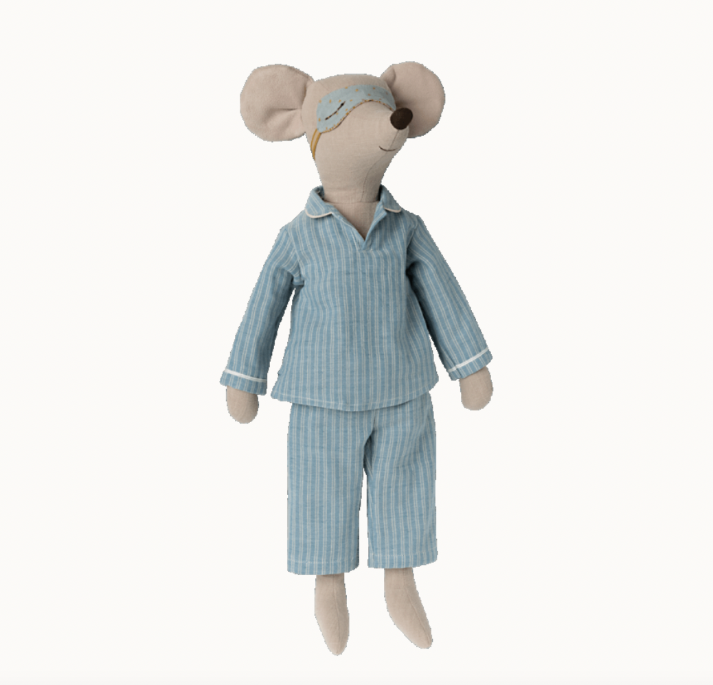 Souris Maileg : garçon dans son pyjama format Maxi 49 cm