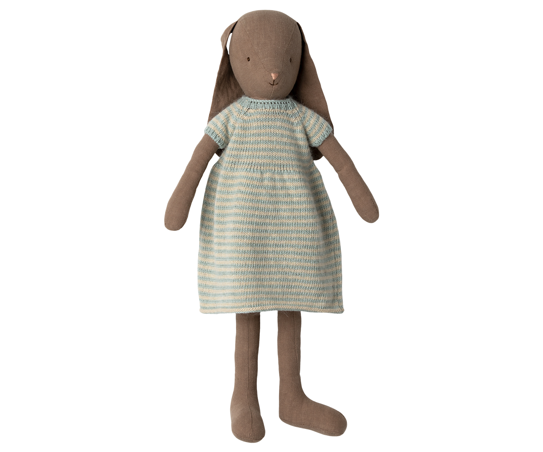 PRE-COMMANDE - livraison estimée 05/2023 fin de mois - Lapin taille 4, 50cm, et sa robe en tricot