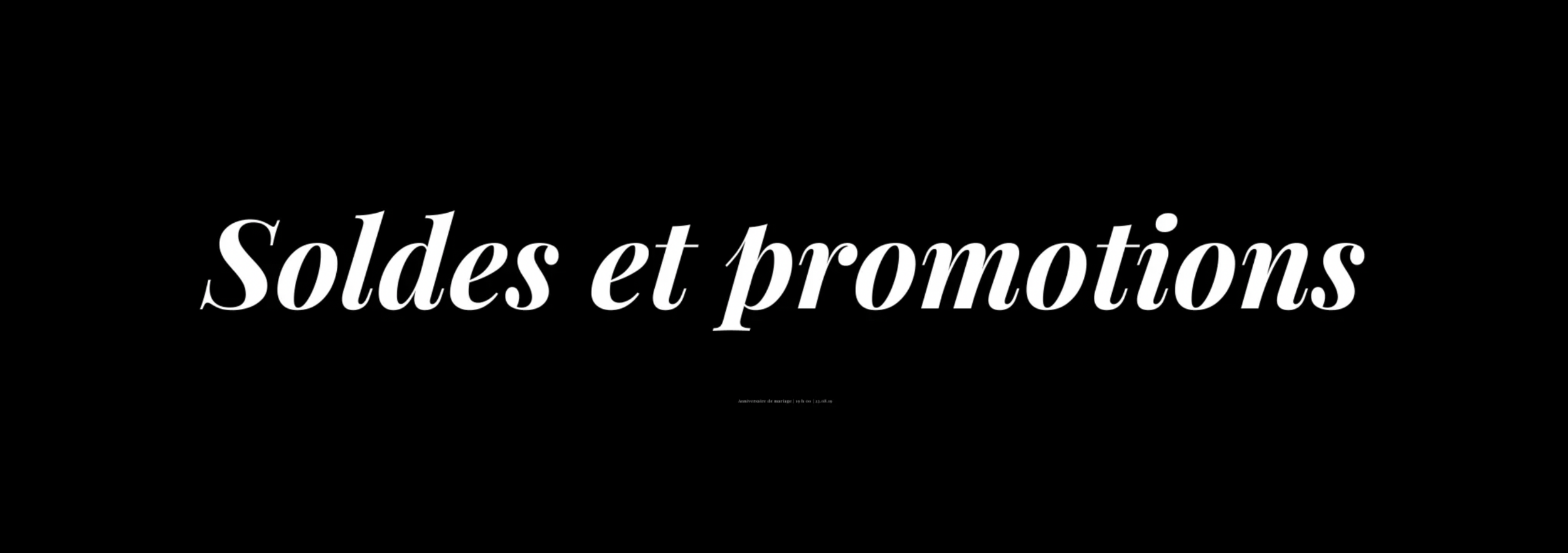 Soldes et promotions