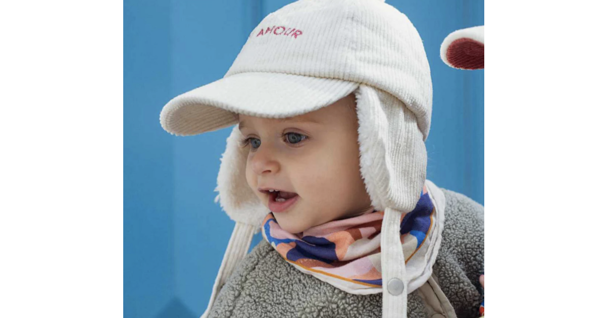 Chapka velours Petit Amour Bébé ou Enfant Mode/Les chapeaux