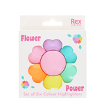 31407_1-flowers-set-of-six-colour-highlighters