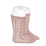 chaussettes-hautes-ajourees-avec-fil-brillant-vieux-rose