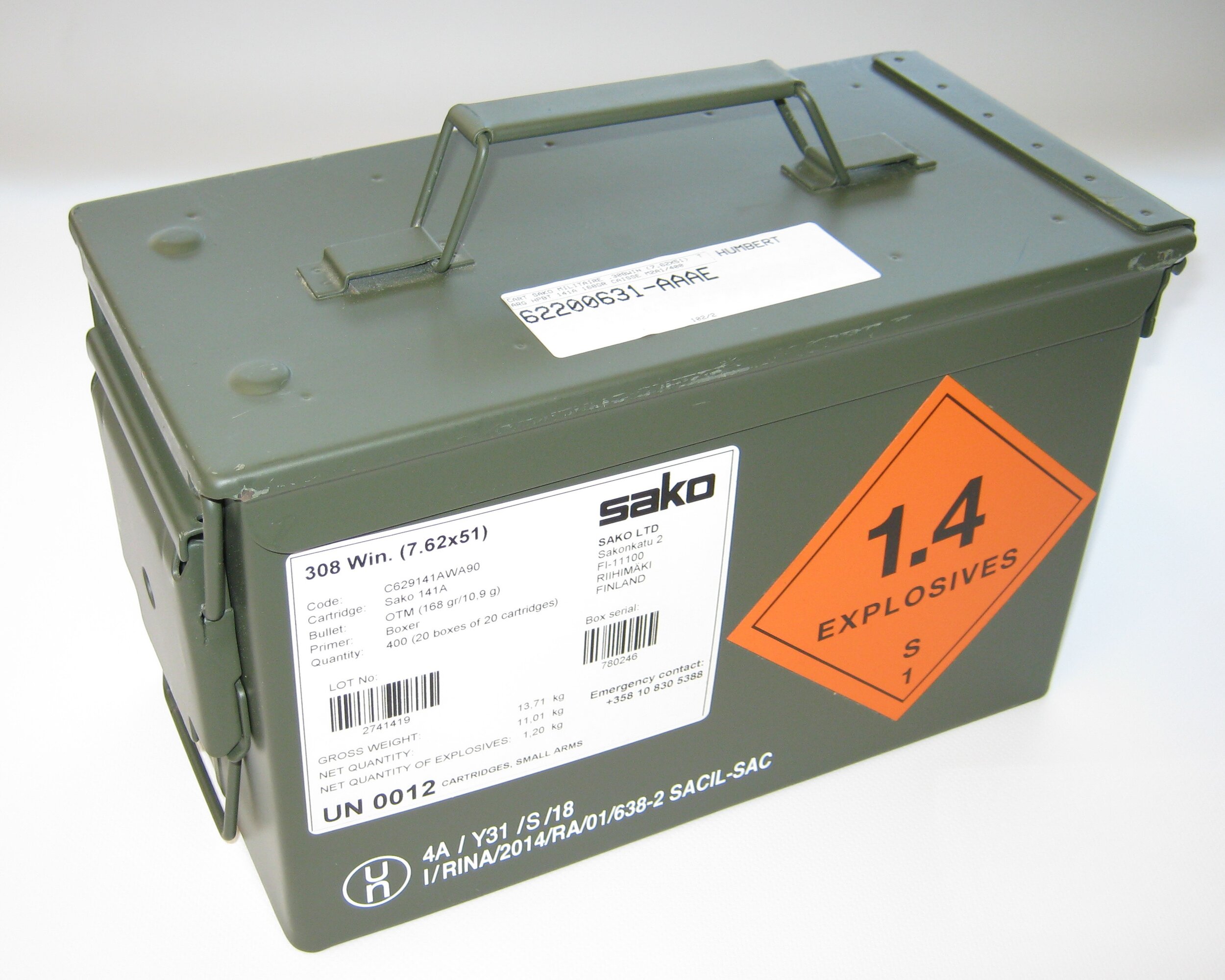 Caisse SAKO Olive 1