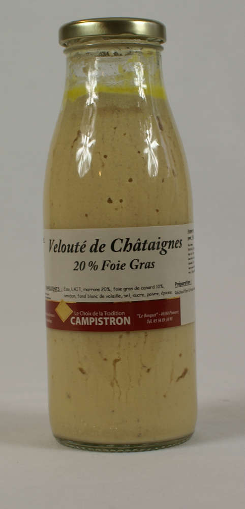 Bocal velouté de châtaignes &amp; foie gras