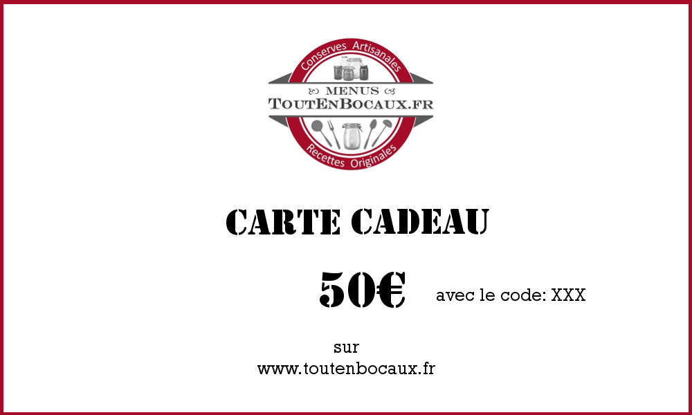 Offrir un repas à domicile ou un chèque cadeau de 50€