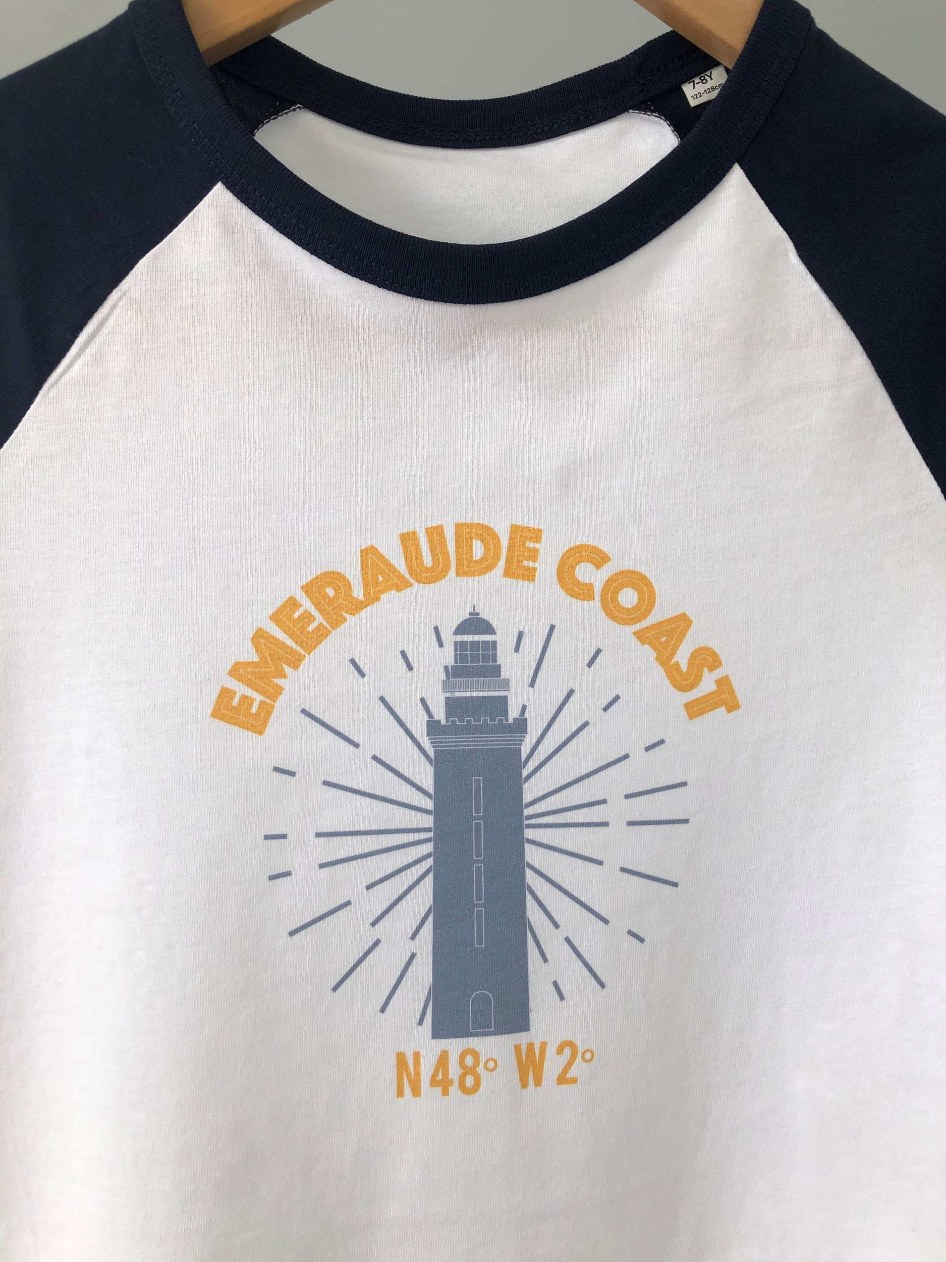 teeshirt enfant emeraude coast bicolore marine phare-compressed