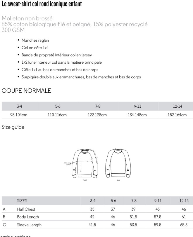 sweat enfant mini scouter