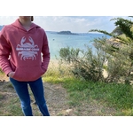 Sweat capuche Breton Enfant Rose Crabe Emeraude Coast 4-compressed