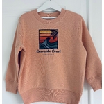 sweat Emeraude coast enfant rose Vague col rond-compressed