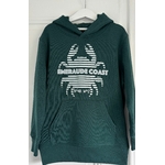 sweat capuche enfant vert fonce emeraude coast breton Crabe -compressed