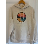 sweat adulte capuche ecru coucher de soleil Emeraude coast-compressed