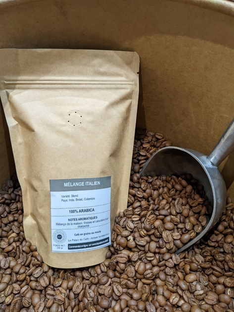 café en grains fort