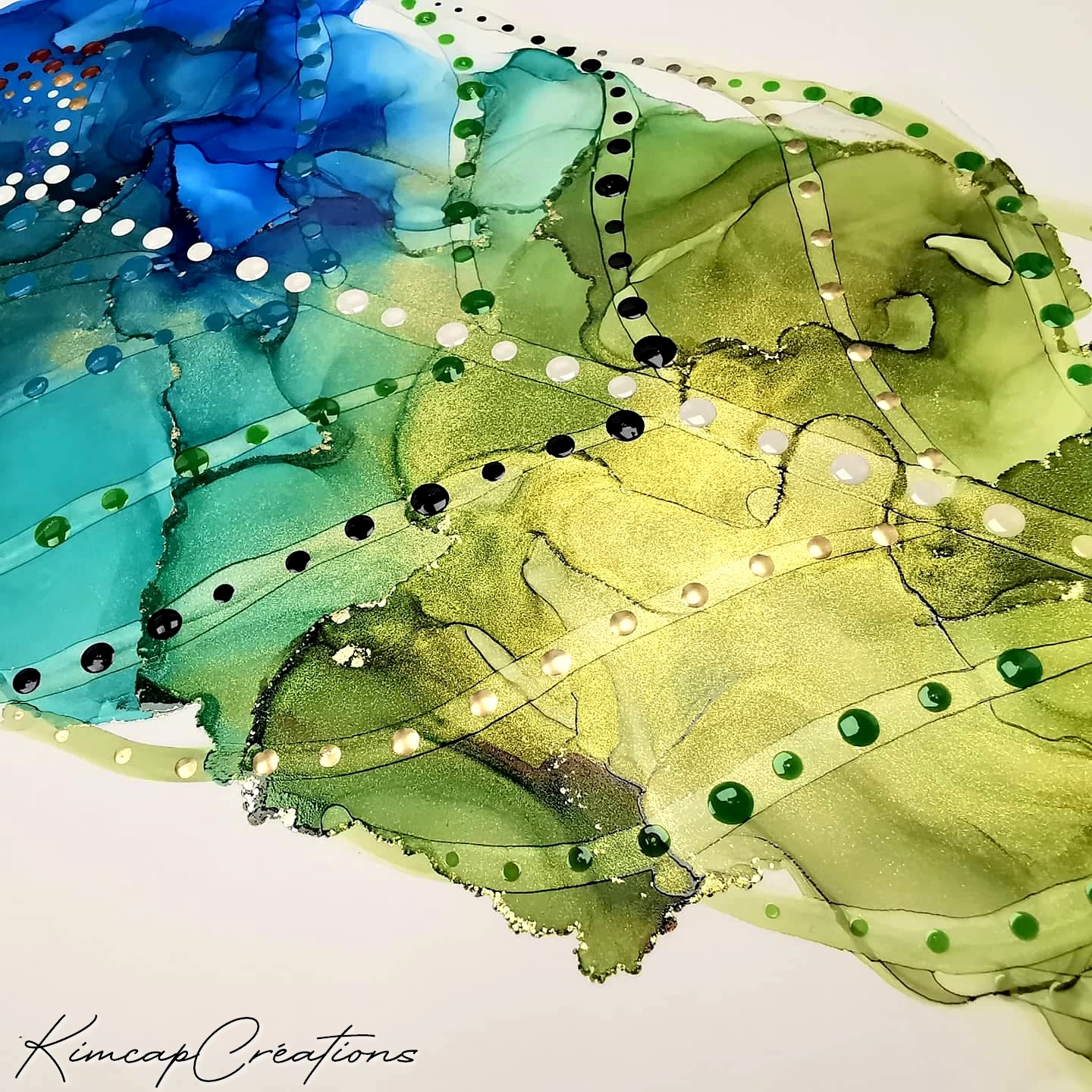 Dessin dart abstrait à lencre, plume de paon stylisé DEY024e_30€