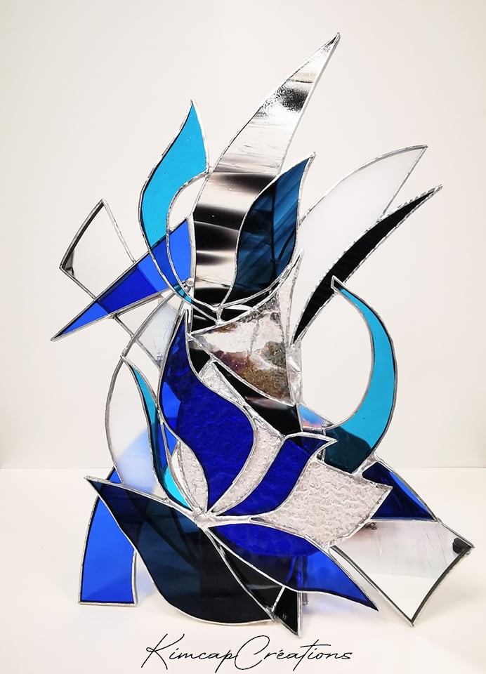 Sculpture vitrail tiffany, création étonnante FOKC141_185€