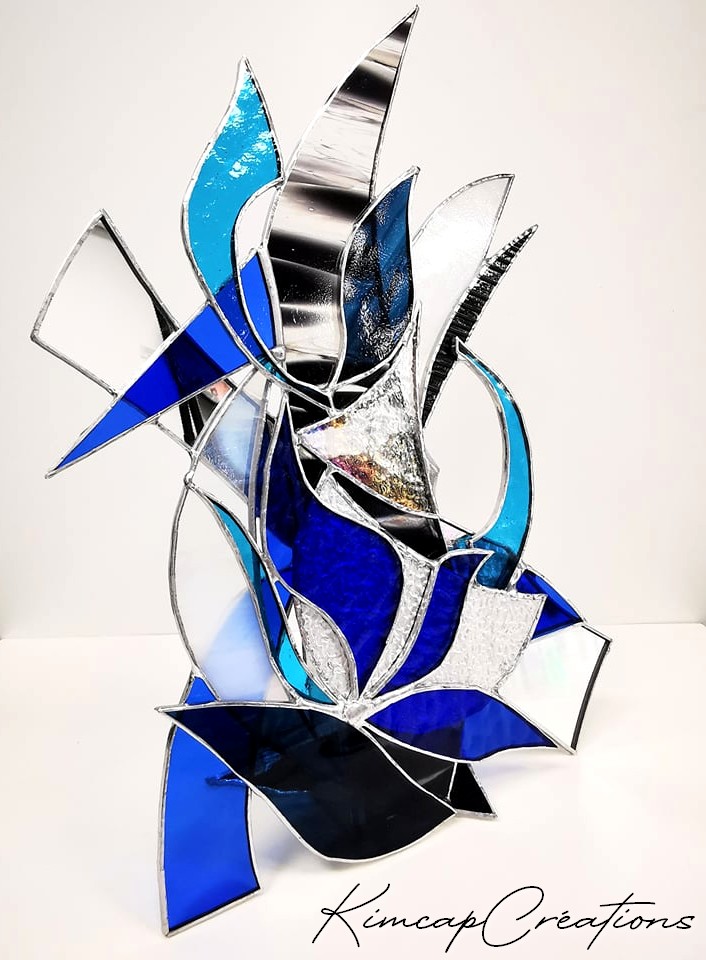 Sculpture vitrail tiffany, création étonnante FOKC141d_185€