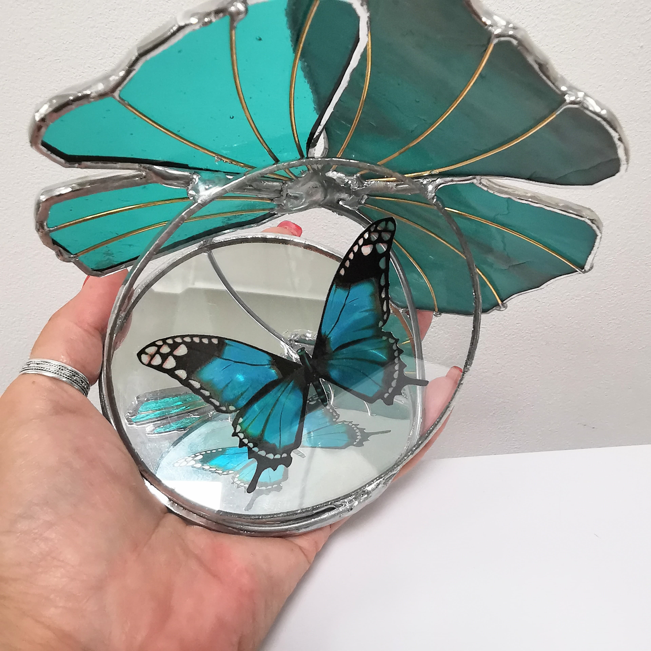 Vitrail Gingko et papillon  FOKC250c_80€