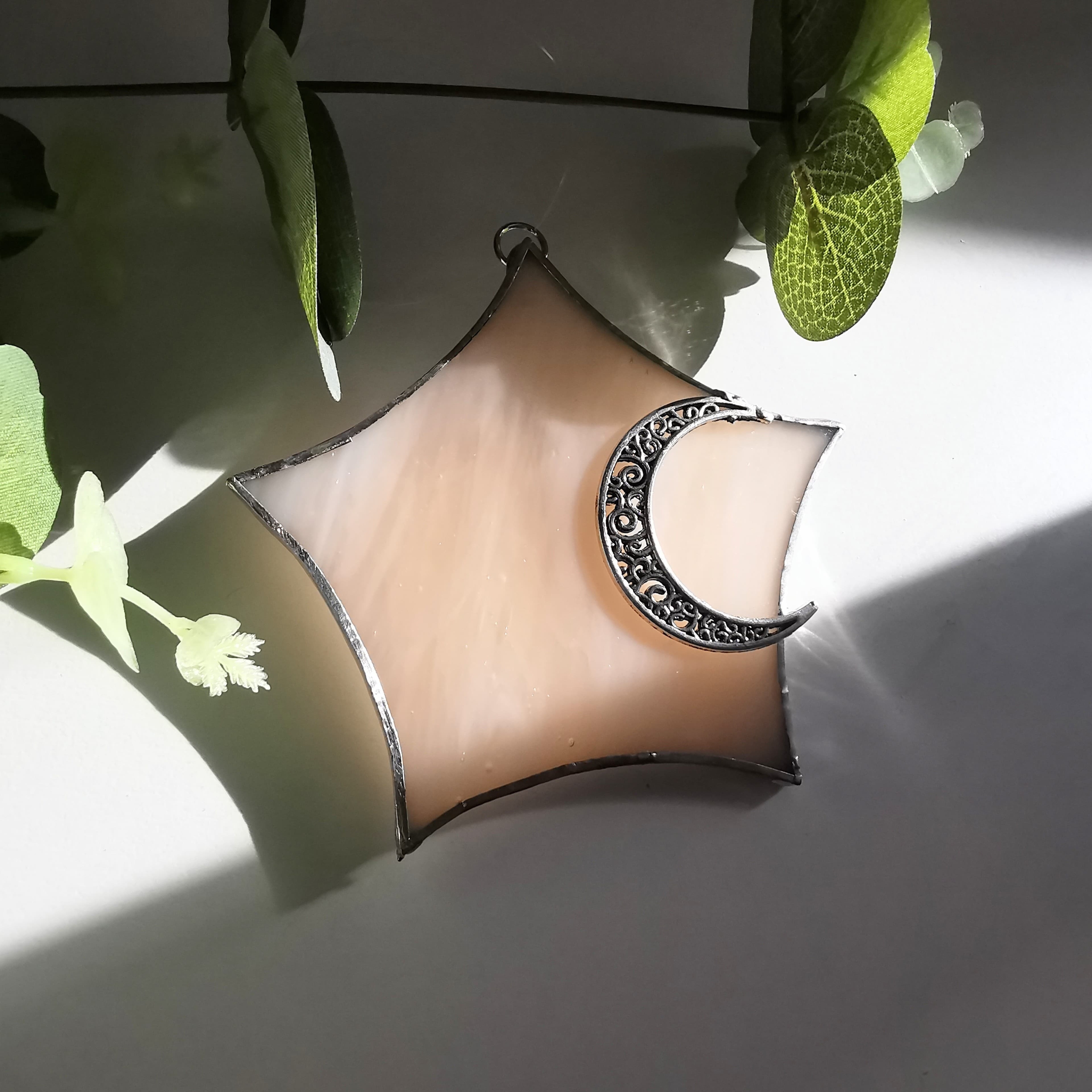 Suspension vitrail étoile de lune FOKC276_15€