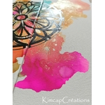 peinture tableau vitrail mandala décoration triptyque PEKC023d_60€