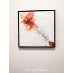 dessin dart abstrait style tatoo fleur pour décoration dintérieur DEY018c_38€