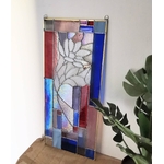 Panneau en vitrail à susprendre, floral et contemporain FOKC127f_260€