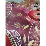 Dessin dart abstrait à lencre et acrylique, floral et organique pour une décoration originale DEY076e_100€
