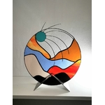Sculpture vitrail circulaire Kimcap Creations FOKC160€_240€
