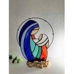 Vitrail contemporain la Vierge à lenfant FOKC173e_130€
