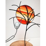 Figurine Kimys en fil de fer et verre, scène symbolique FIG002d_32€