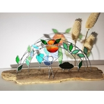 Figurine Kimys en fil de fer et verre, scène symbolique FIG008c_65€