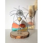 Figurine Kimys en fil de fer et verre, scène symbolique FIG011b_38€