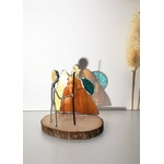 Figurine Kimy's en fil de fer et verre, scène symbolique FIG014_32€